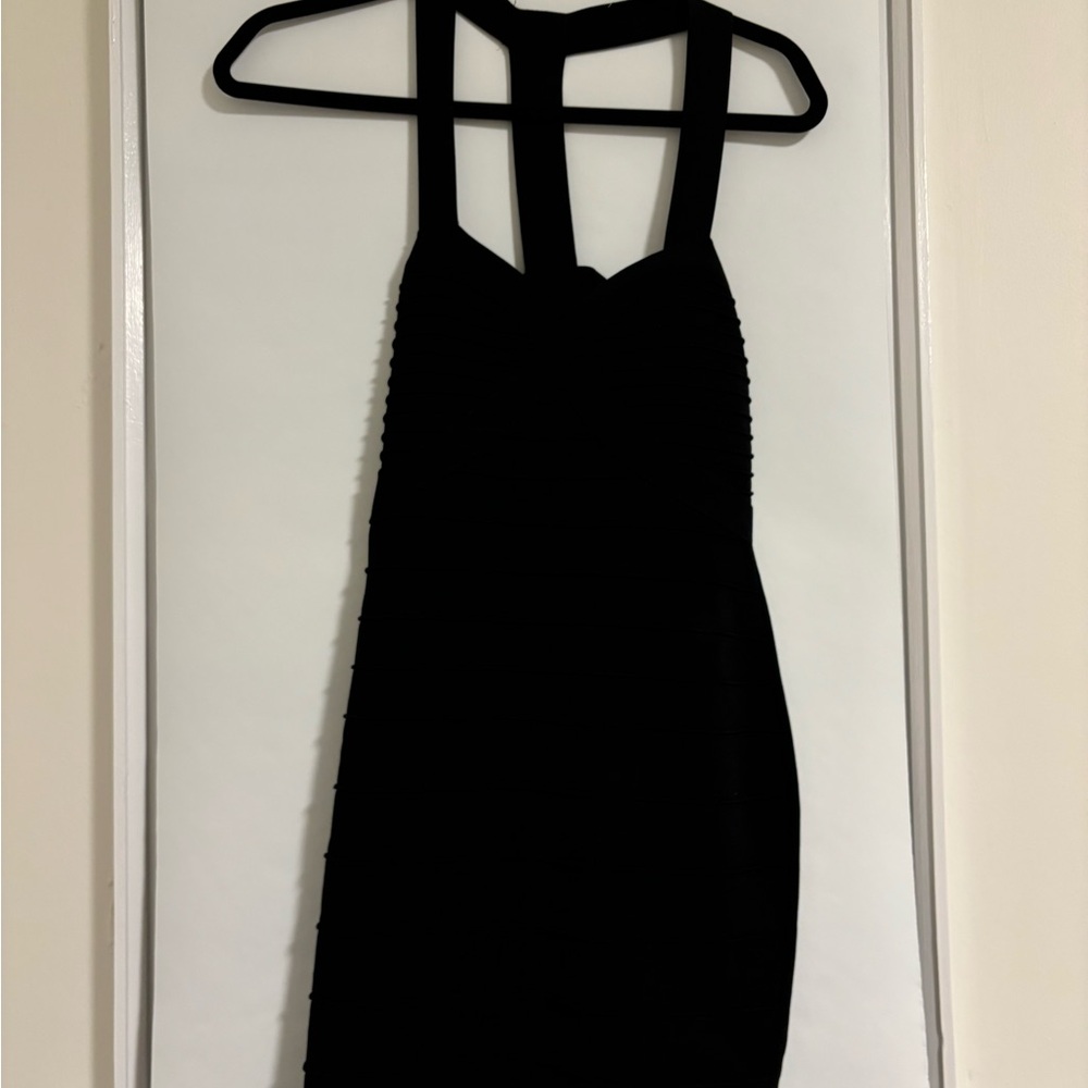 Guess black bandage dress